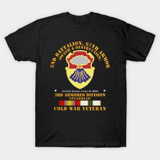 2nd Bn 67th Armor -  3rd AR Div w COLD SVC T-Shirt